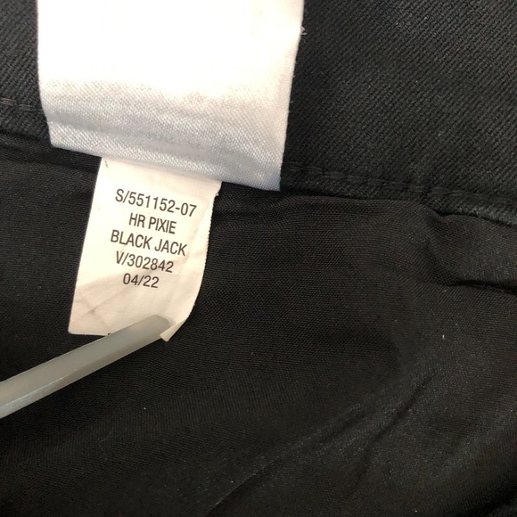 Old Navy Pants Women's 12 Black Jack Straight High Rise Pixie Secret Pockets - Picture 7 of 13